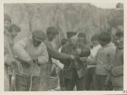 Image of Hansen  Fishing master, Captain Ed Thornton and Eskimos [Kalaallit]